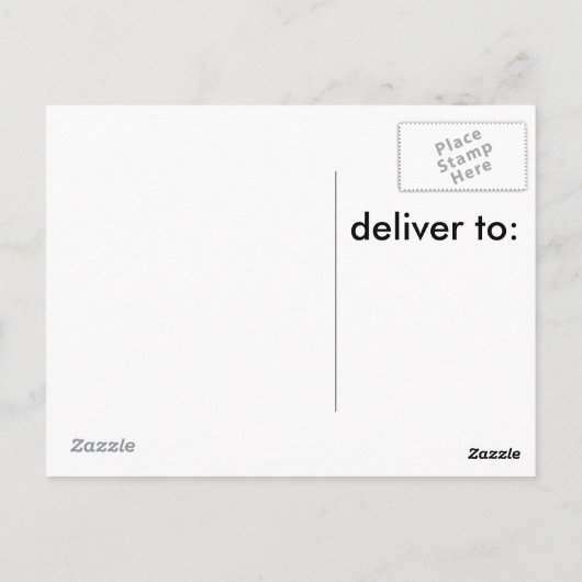 Carte postale sur le thème du golf (Dos)