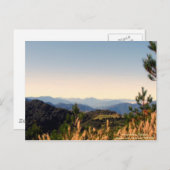 Carte postale sur les chaînes de montagnes Yonder/ (Devant / Derrière)