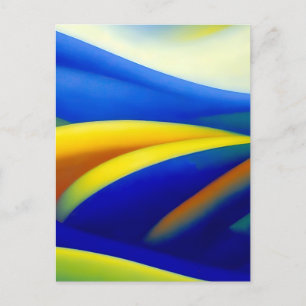 Carte Postale Sur Les Collines Bleues