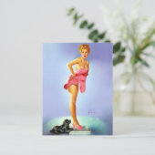 Carte Postale Sur les échelles (Debout devant)