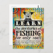 Carte postale sur les mystères de la pêche - Publi (Devant / Derrière)