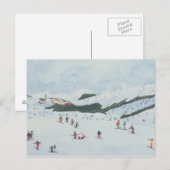 Carte Postale Sur les pistes 1995 (Devant / Derrière)