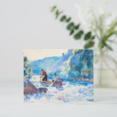 Carte Postale Sur les rapides par Frank Weston Benson (Debout devant)