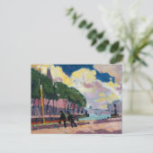 Carte Postale Sur les rives de la Seine | Henry Lyman Saÿen (Debout devant)