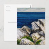 Carte postale - Sur les rochers (Devant / Derrière)