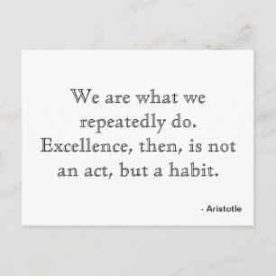 Carte postale sur l'excellence