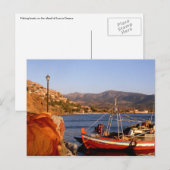 Carte Postale Sur l'île de Lesvos (Devant / Derrière)