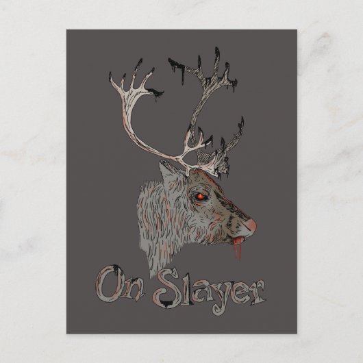 Carte Postale Sur Slayer Christmas Reinder (Devant)