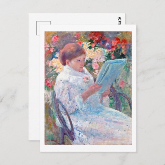 Carte Postale Sur un balcon, Mary Cassatt (Devant / Derrière)