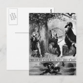 Carte Postale Sur un cheval pâle (Devant / Derrière)