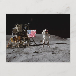 Carte Postale Sur un marché sur la Lune