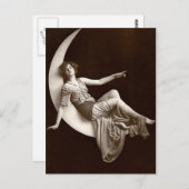 Carte Postale Sur une lune de croissant (Devant / Derrière)