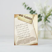 Carte postale Surah Fathiha (Debout devant)