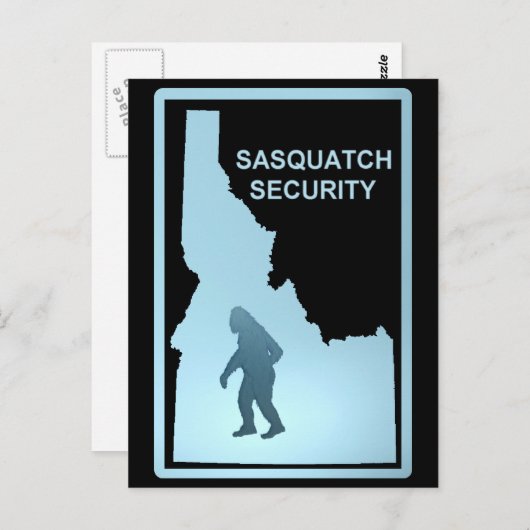 Carte Postale Sûreté Sasquatch (Devant / Derrière)