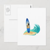 Carte Postale Surf (Devant / Derrière)
