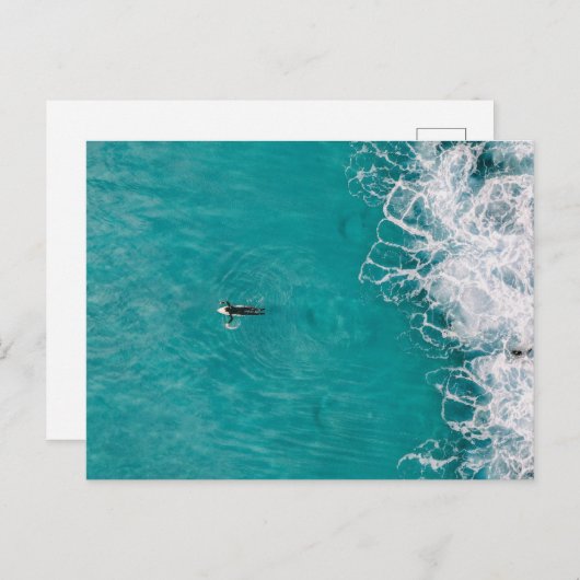 Carte postale surf (Devant / Derrière)