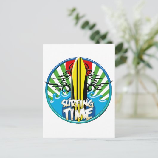 Carte Postale surf (Debout devant)