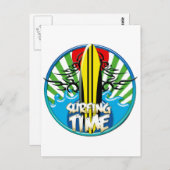 Carte Postale surf (Devant / Derrière)