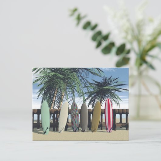 Carte postale surf (Debout devant)