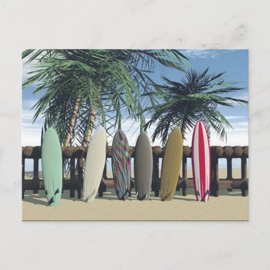 Carte postale surf (Devant)