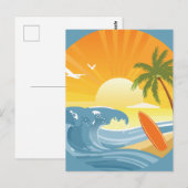 CARTE POSTALE SURF ! (Devant / Derrière)