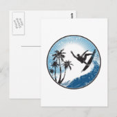 Carte Postale Surf (Devant / Derrière)