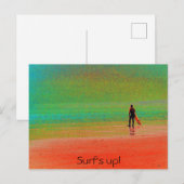 Carte Postale "Surf !" (Devant / Derrière)