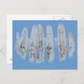 Carte postale surf (Devant / Derrière)