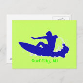 CARTE POSTALE SURF ! (Devant / Derrière)