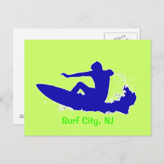 CARTE POSTALE SURF ! (Devant / Derrière)