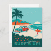 Carte Postale Surf (Devant / Derrière)