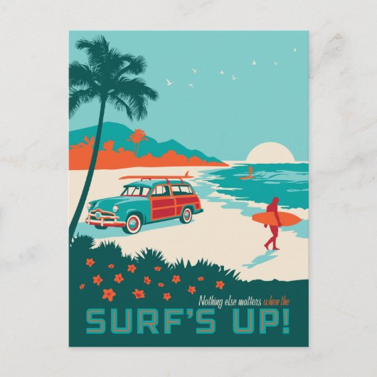 Carte Postale Surf (Devant)