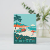 Carte Postale Surf (Debout devant)