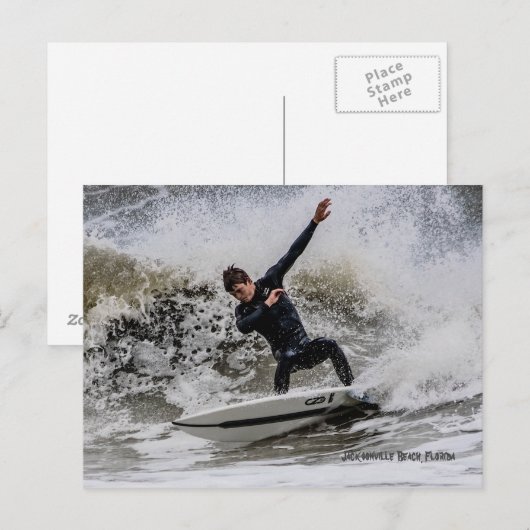 Carte Postale Surf ! (Devant / Derrière)