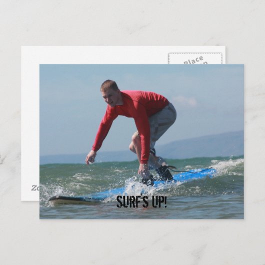 Carte Postale Surf (Devant / Derrière)