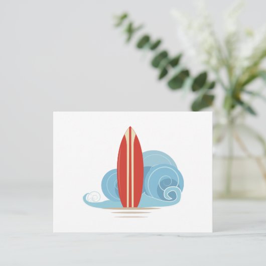 Carte Postale Surf (Debout devant)