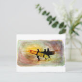 Carte Postale Surf (Debout devant)