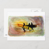 Carte Postale Surf (Devant / Derrière)