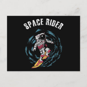 Carte Postale Surf Astronaut Spatial Surfer