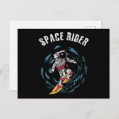 Carte Postale Surf Astronaut Spatial Surfer (Devant / Derrière)