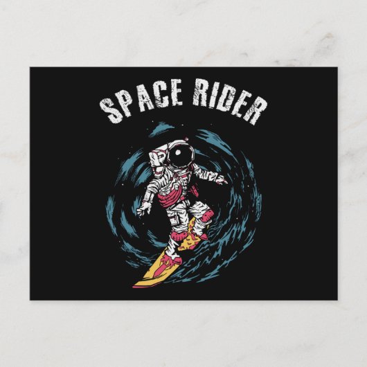 Carte Postale Surf Astronaut Spatial Surfer (Devant)