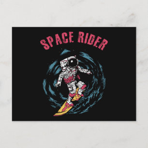 Carte Postale Surf Astronaut Spatial Surfer