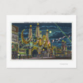 Carte Postale Surf Avenue Vue sur Luna Park Entrée à (Devant)