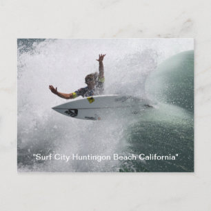 Carte Postale , "Surf City Huntingon Beach California"