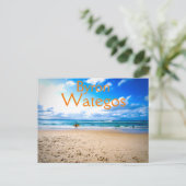 Carte postale Surf de plage Byron Bay Wategos (Debout devant)