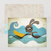 Carte Postale Surf des vagues (Devant / Derrière)