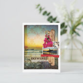 Carte postale Surf d'origine thème Art numérique c (Debout devant)