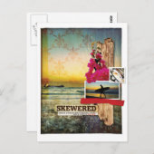 Carte postale Surf d'origine thème Art numérique c (Devant / Derrière)