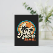 Carte Postale Surf Kawaii Hawaï (Debout devant)