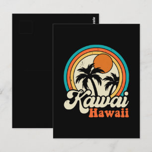 Carte Postale Surf Kawaii Hawaï